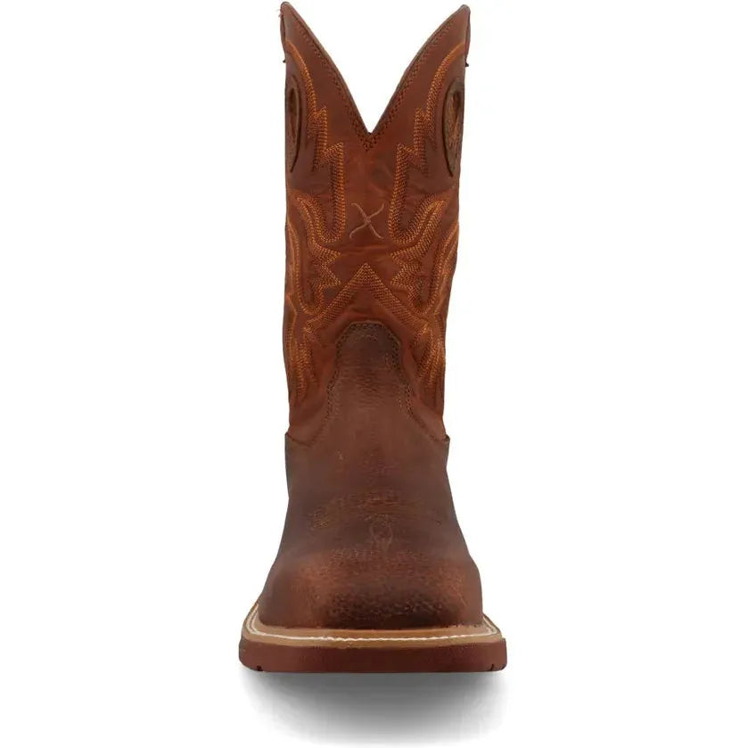 Twisted X Men's 12" Comp Toe Waterproof Western Work Boot - Rust - MXBNW10