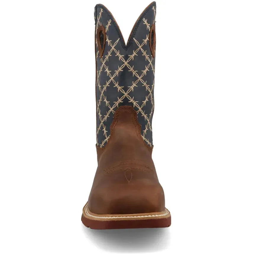 Twisted X Men's 12" Comp Toe Waterproof Western Work Boot - Navy - MXBNWM1