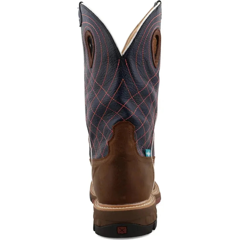 Twisted X Men's CellStretch 12" Comp Toe Western Work Boot - Mocha - MXBW001