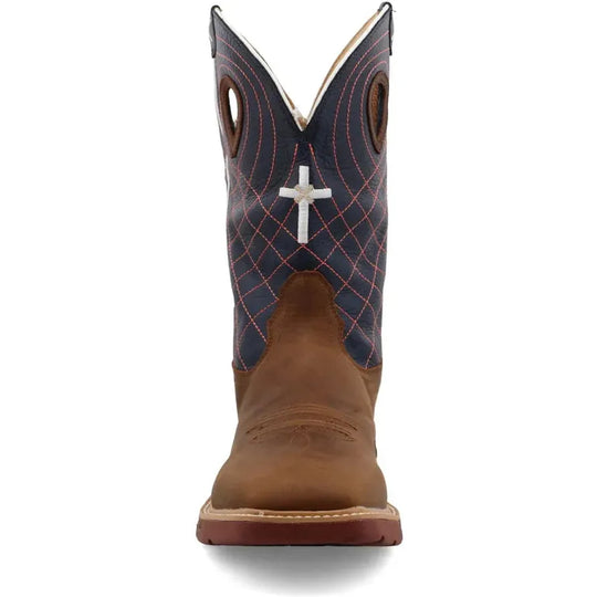 Twisted X Men's CellStretch 12" Comp Toe Western Work Boot - Mocha - MXBW001 - Overlook Boots