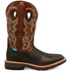 Twisted X Men's CellStretch 12" Soft Toe Waterproof Western Work Boot - Chocolate - MXBW002 7 / Medium / Brown - Overlook Boots