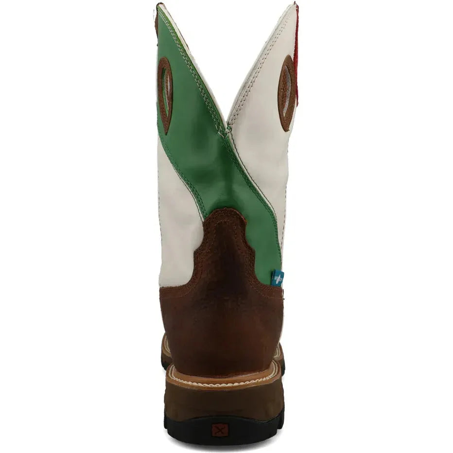 Twisted X Men's CellStretch 11" Comp Toe Waterproof Western Work Boot - Brown - MXBW006