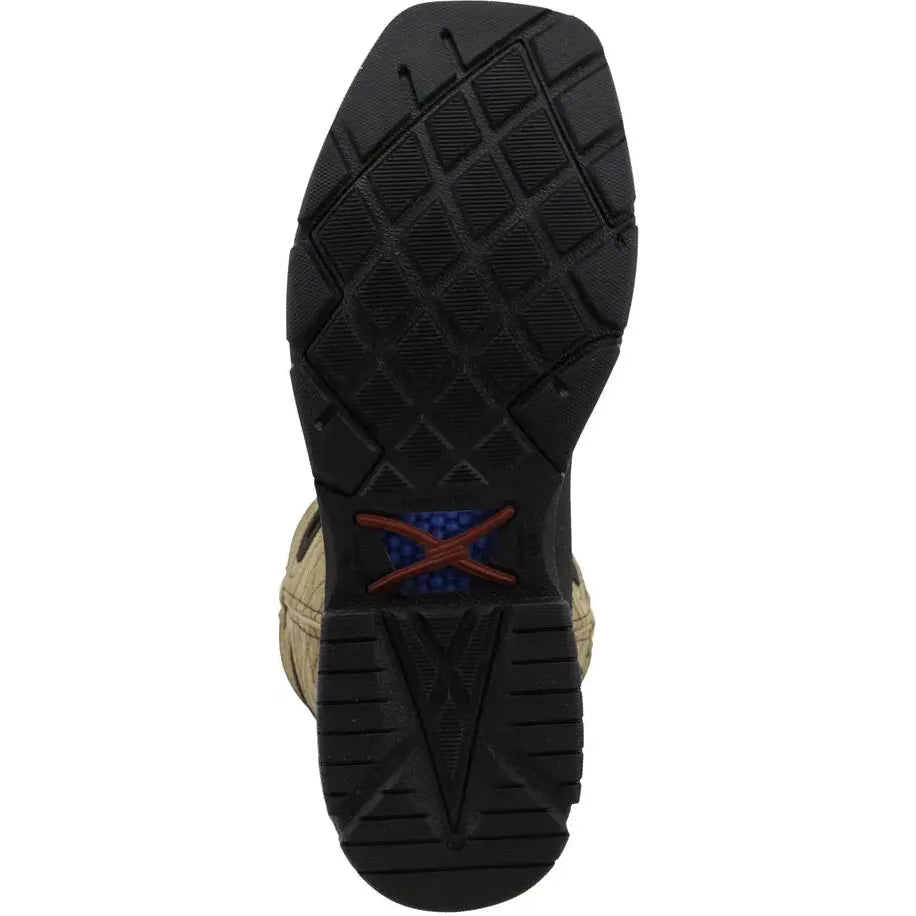 Twisted X Men's CellStretch 12" Comp Toe Waterproof Western Work Boot - Kiwi - MXBW007