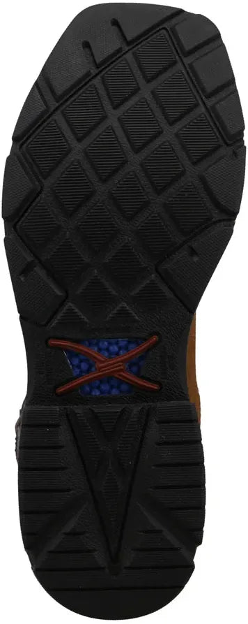 Twisted X Men's CellStretch 12" Square Toe Waterproof Western Work Boot - Clay - MXBW008