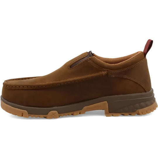 Twisted X Men's Driving Comp Toe Slip On Work Shoe - Saddle - MXCC003 - Overlook Boots
