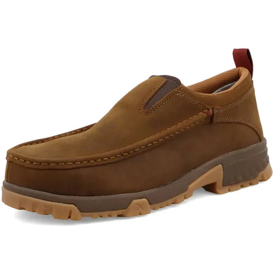Twisted X Men's Driving Comp Toe Slip On Work Shoe - Saddle - MXCC003 - Overlook Boots
