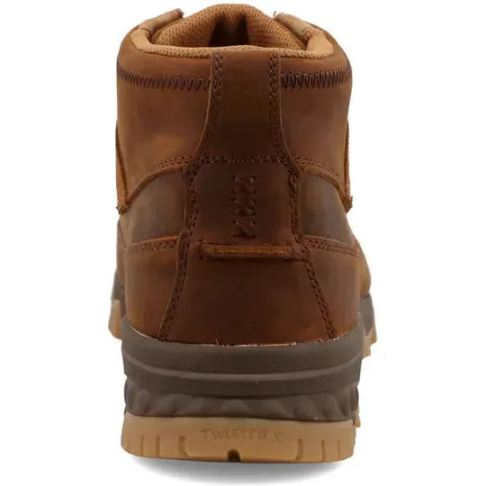 Twisted X Men's CellStretch 4" Comp Toe Lace Up Work Boot - Saddle - MXCC004 - Overlook Boots