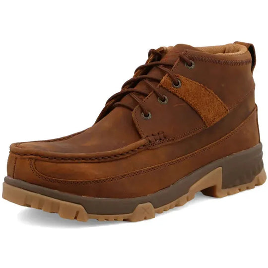 Twisted X Men's CellStretch 4" Comp Toe Lace Up Work Boot - Saddle - MXCC004 - Overlook Boots