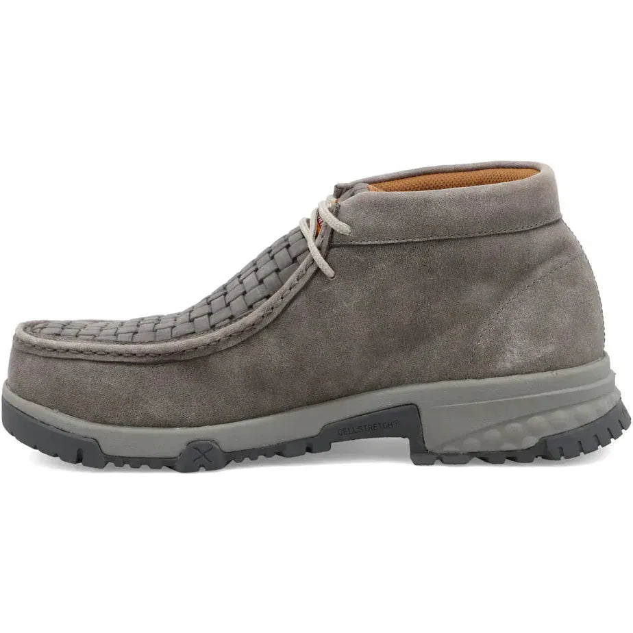 Twisted X Men's CellStretch Comp Toe Chukka Driving Work Shoe- Grey - MXCN001 - Overlook Boots