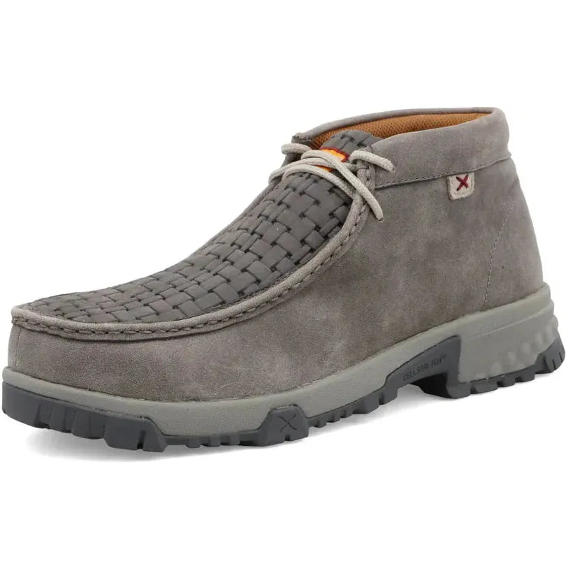 Twisted X Men's CellStretch Comp Toe Chukka Driving Work Shoe- Grey - MXCN001 - Overlook Boots