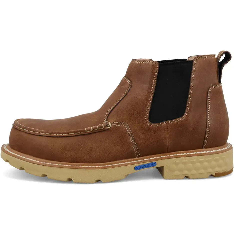 Twisted X Men's CellStretch 4" Comp Toe Chelsea Work Boot - Ginger - MXCN002