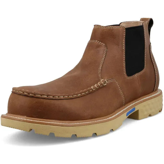 Twisted X Men's CellStretch 4" Comp Toe Chelsea Work Boot - Ginger - MXCN002 - Overlook Boots