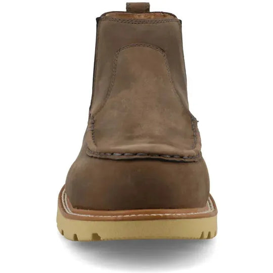 Twisted X Men's CellStretch 4" Comp Toe Chelsea Work Boot - Shitake - MXCN003 - Overlook Boots