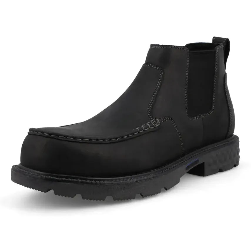 Twisted X Men's CellStretch 4" Waterproof Chelsea Work Boot - Black - MXCN006