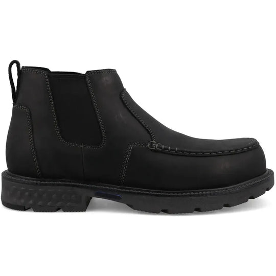 Twisted X Men's CellStretch 4" Waterproof Chelsea Work Boot - Black - MXCN006 7 / Medium / Black - Overlook Boots