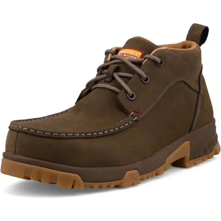 Twisted X Men's CellStretch Comp Toe Chukka Driving Work Boot - Shitake - MXCN009 - Overlook Boots