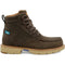 Twisted X Men's CellStretch 6" Comp Toe Waterproof Laces Work Boot - Shitake - MXCNW06 7 / Medium / Brown - Overlook Boots