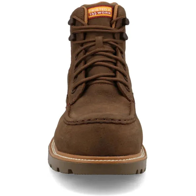 Twisted X Men's BarnShield 6" Comp Toe Waterproof Work Boot - Oak - MXCNW12