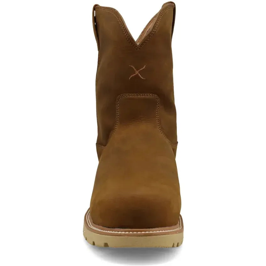 Twisted X Men's CellStretch 10" Comp Toe Waterproof Work Boot- Saddle- MXCNWM1