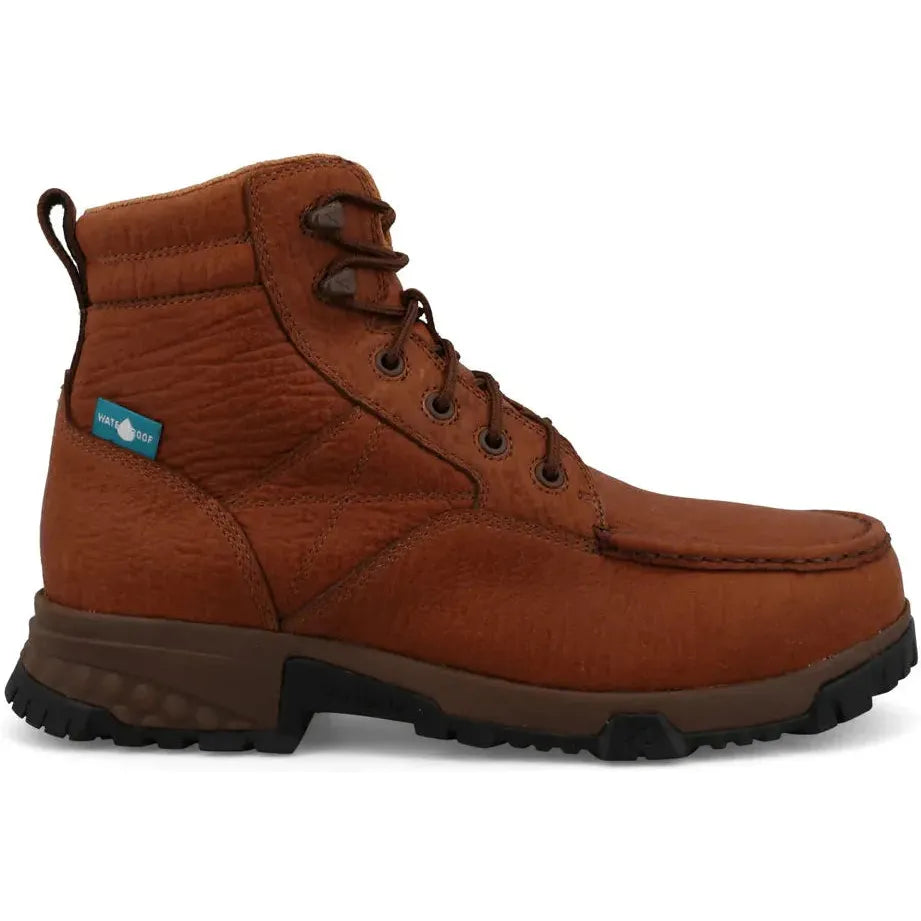 Twisted X Men's CellStretch 6" Comp Toe Waterproof Work Boot - Rust - MXCNWM2