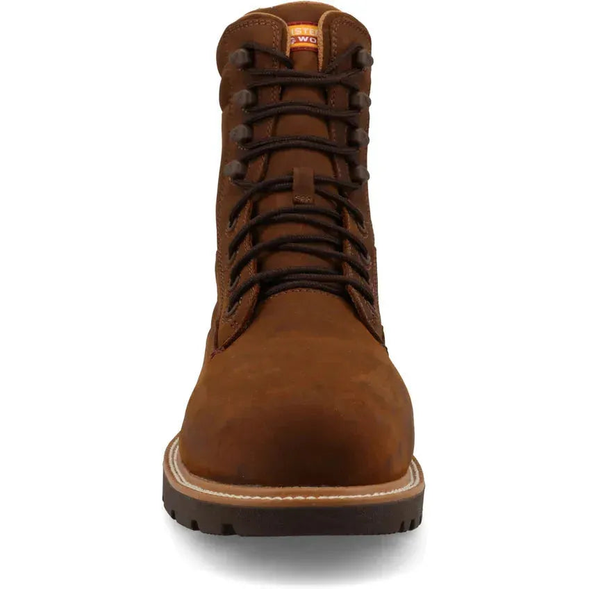 Twisted X Men's CellStretch 8" Comp Toe Metguard Waterproof Work Boot - Toffee - MXCNWM3