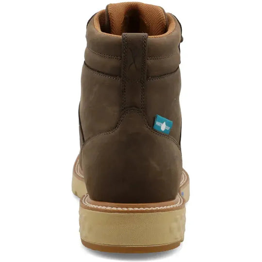 Twisted X Men's CellStretch 6" Comp Toe Waterproof Work Boot - Shitake - MXCW004 - Overlook Boots