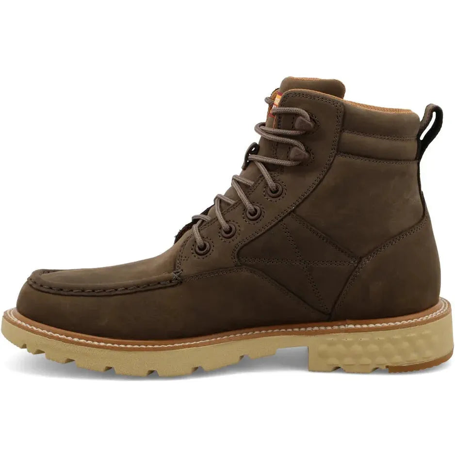 Twisted X Men's CellStretch 6" Comp Toe Waterproof Work Boot - Shitake - MXCW004