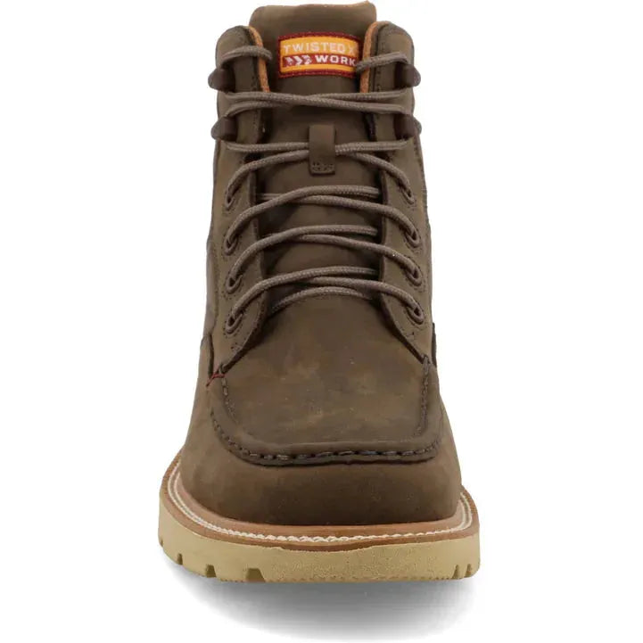 Twisted X Men's CellStretch 6" Comp Toe Waterproof Work Boot - Shitake - MXCW004