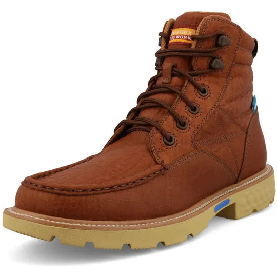 Twisted X Men's CellStretch 6" Comp Toe Waterproof Work Boot - Rust - MXCW005 - Overlook Boots