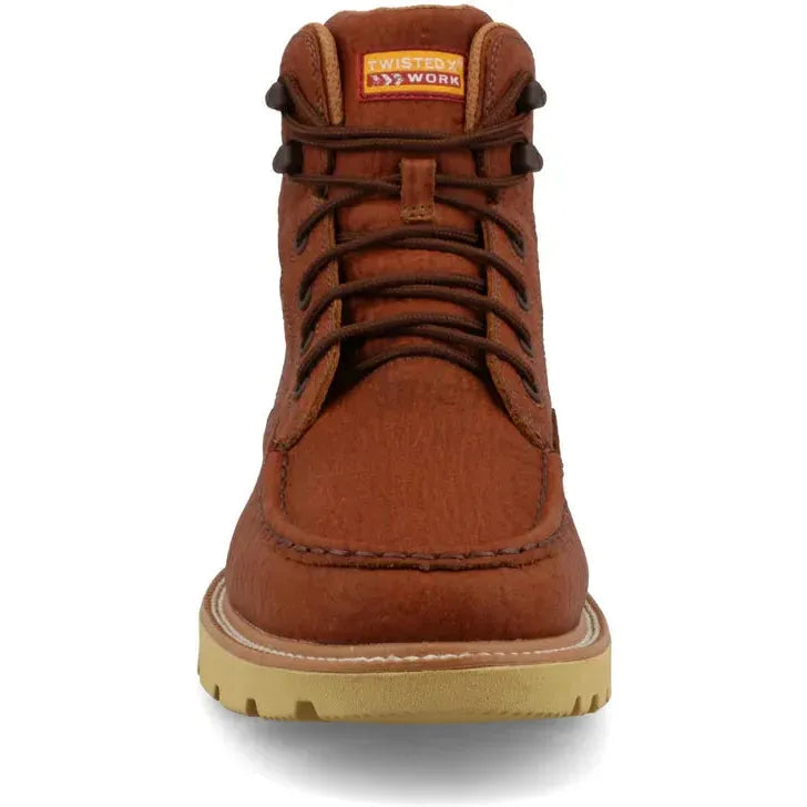 Twisted X Men's CellStretch 6" Comp Toe Waterproof Work Boot - Rust - MXCW005