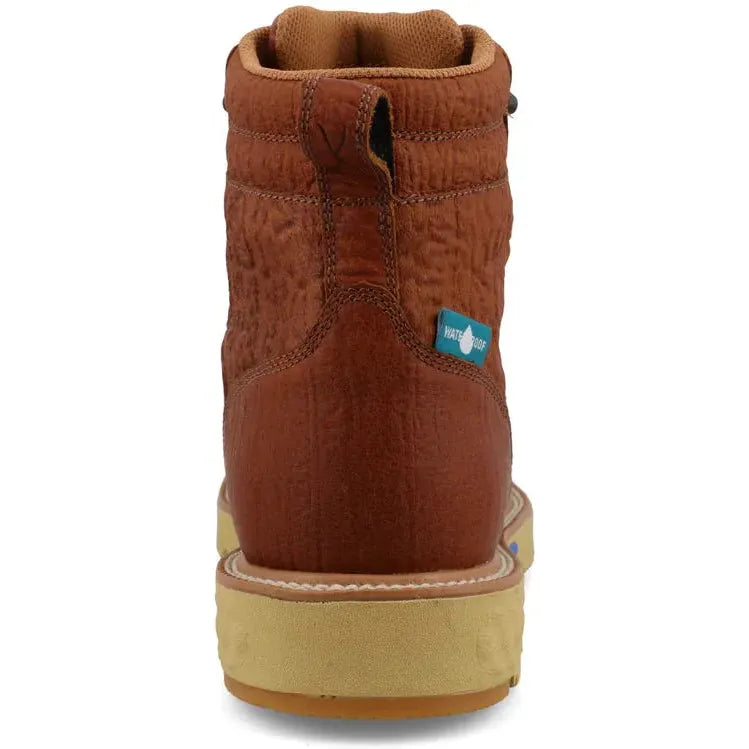 Twisted X Men's CellStretch 6" Comp Toe Waterproof Work Boot - Rust - MXCW005