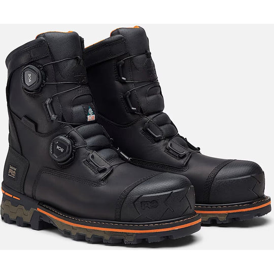 Timberland PRO® Men’s BOA® Boondock 8” Composite Toe Waterproof Work Boot – Black (TB0A67B3W02) - Overlook Boots