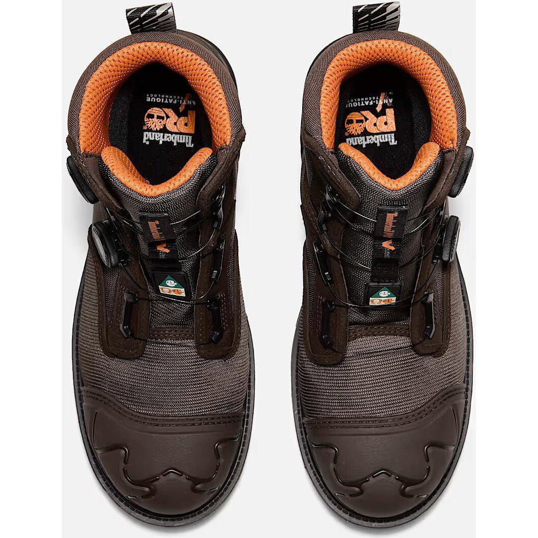 Timberland Pro Men's BOA Magnitude 8" Composite Toe Waterproof Work Boot- Brown- TB0A66MKELE - Overlook Boots