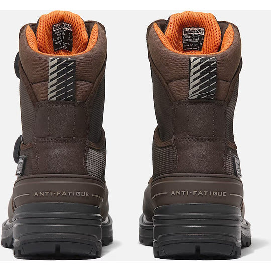 Timberland Pro Men's BOA Magnitude 8" Composite Toe Waterproof Work Boot- Brown- TB0A66MKELE - Overlook Boots