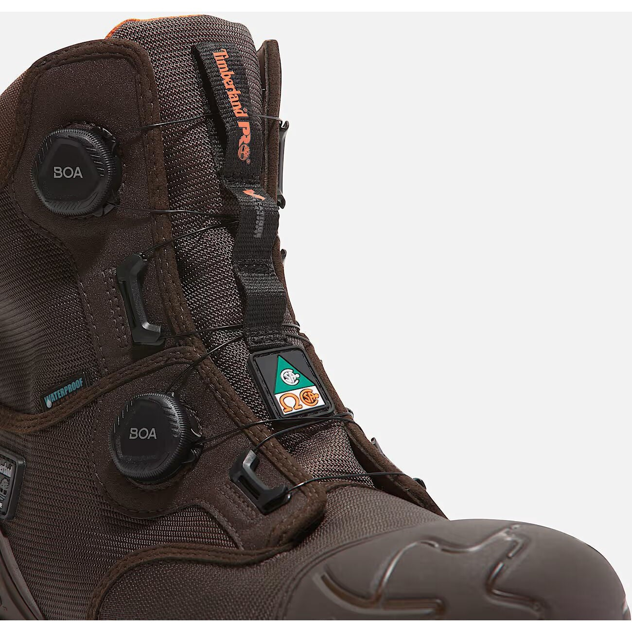 Timberland Pro Men's BOA Magnitude 8" Composite Toe Waterproof Work Boot- Brown- TB0A66MKELE - Overlook Boots