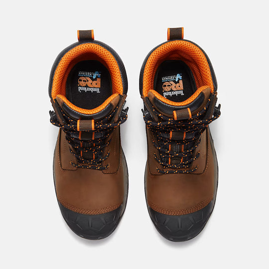 Timberland Pro Men's Boondock Ultralight 8" Comp Toe WP Work Boot - Brown - TB0A648YEM8 - Overlook Boots