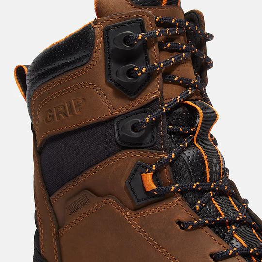 Timberland Pro Men's Boondock Ultralight 8" Comp Toe WP Work Boot - Brown - TB0A648YEM8 - Overlook Boots