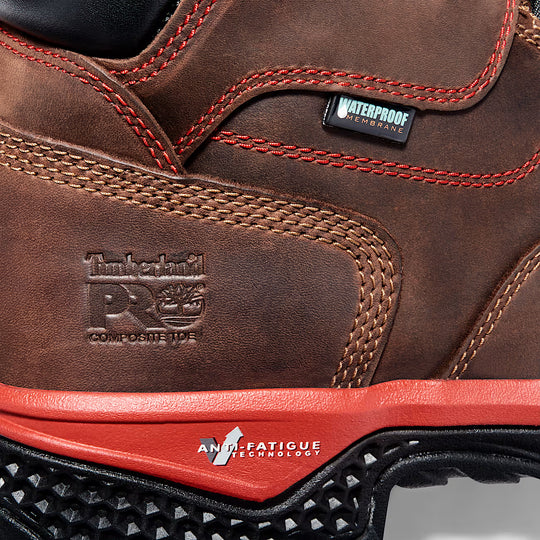 Timberland Pro Men's Bosshog 6" Comp Toe Waterproof Work Boot - Brown - TB1A1WSB214 - Overlook Boots