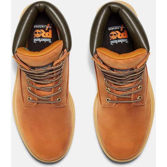 Timberland Pro Men's Direct Attach 6" Soft Toe Waterproof Work Boot- Brown- TB1A262R214 - Overlook Boots