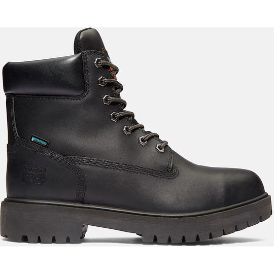 Timberland Pro Men's Direct Attach 6" Steel Toe Waterproof Work Boot- Black- TB126038001 7.0 / Medium / Black - Overlook Boots
