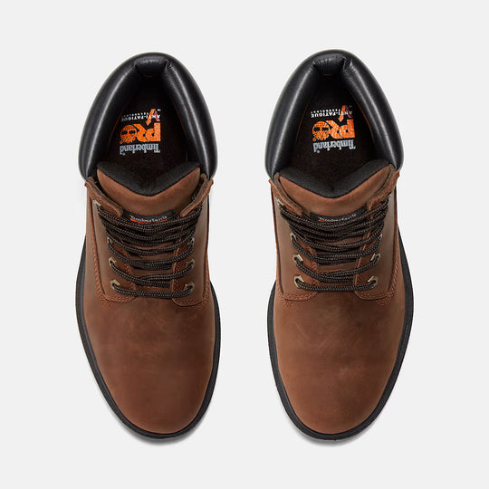 Timberland Pro Men's Direct Attach 6" Steel Toe Waterproof Work Boot - Brown - TB138021242 - Overlook Boots