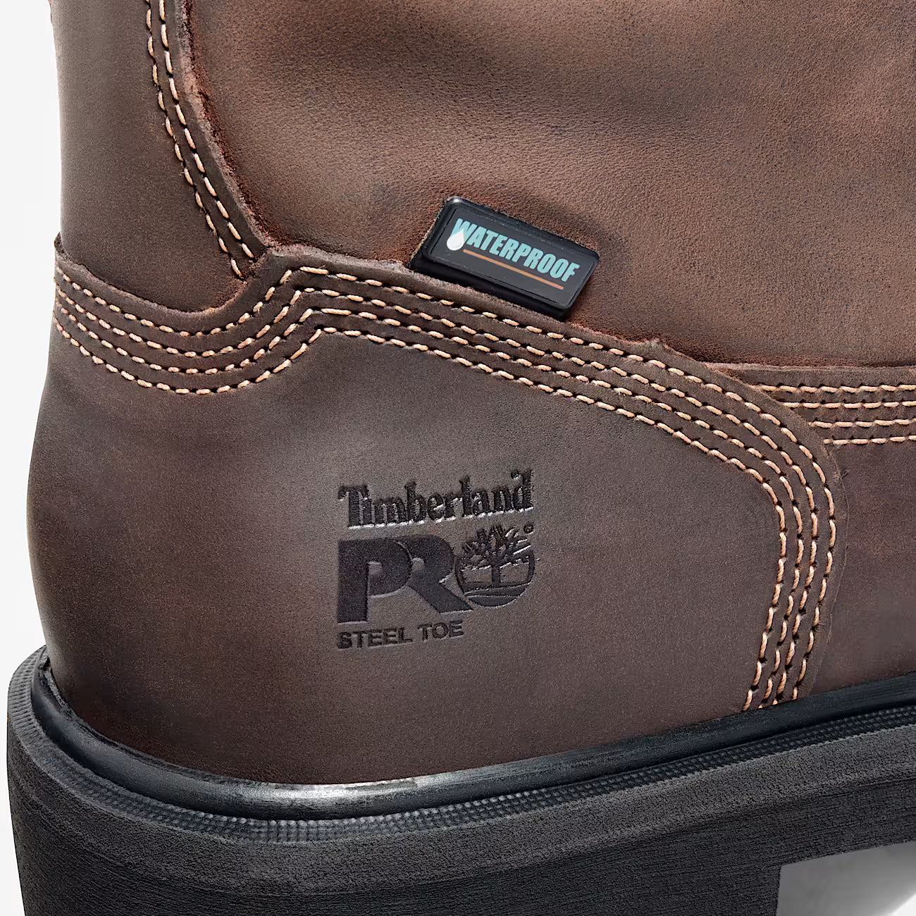 Timberland Pro Men's Direct Attach 6" Steel Toe Waterproof Work Boot - Brown - TB138021242 - Overlook Boots