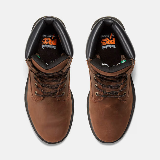 Timberland Pro Men's Direct Attach 8" Soft Toe Waterproof Work Boot - Brown - TB138022242 - Overlook Boots