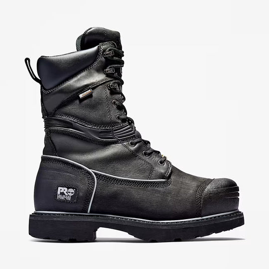 Timberland Pro Men's Gravel 10" Steel Toe Metguard Waterproof Work Boot - Black - TB153531001 5.0 / Medium / Black - Overlook Boots