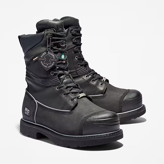 Timberland Pro Men's Gravel 10" Steel Toe Metguard Waterproof Work Boot - Black - TB153531001 - Overlook Boots