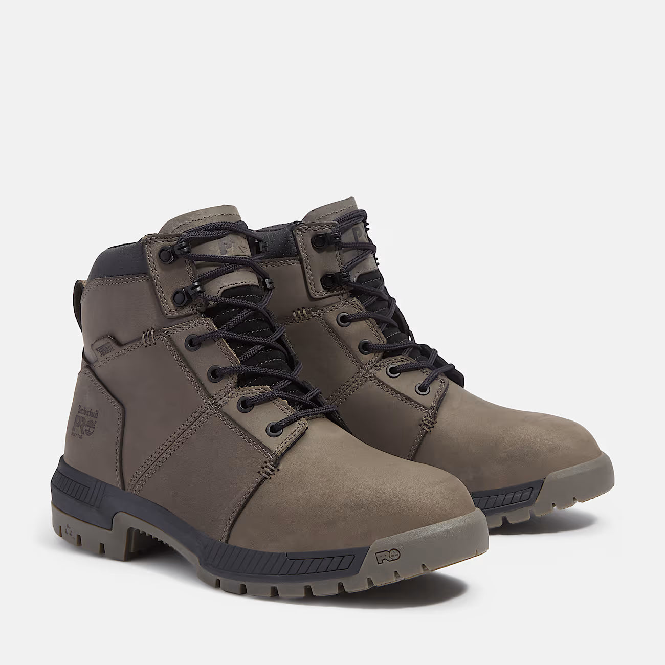 Timberland Pro Men's Montauk 6" Soft Toe Waterproof Work Boot - Grey - TB0A647QEJO - Overlook Boots