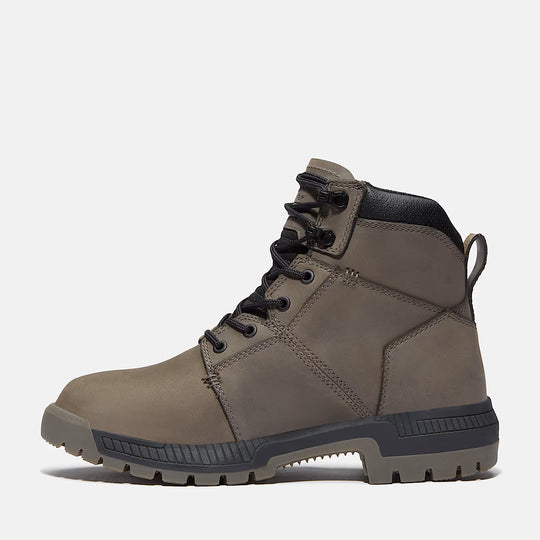 Timberland Pro Men's Montauk 6" Soft Toe Waterproof Work Boot - Grey - TB0A647QEJO - Overlook Boots