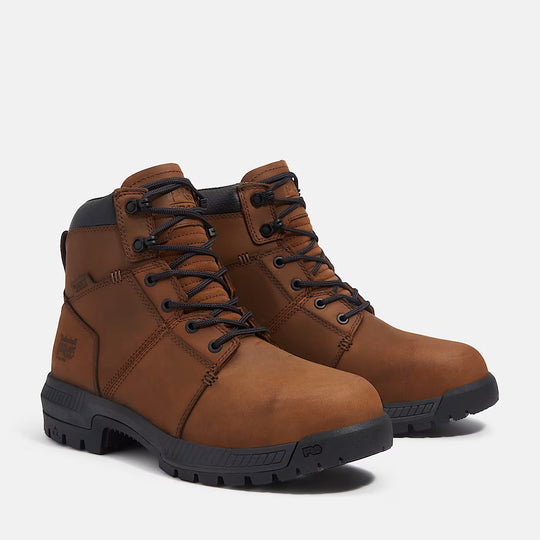 Timberland Pro Men's Montauk 6" Steel Toe Work Boot - Brown - TB0A63MBEM4 6.0 / Medium / Brown - Overlook Boots