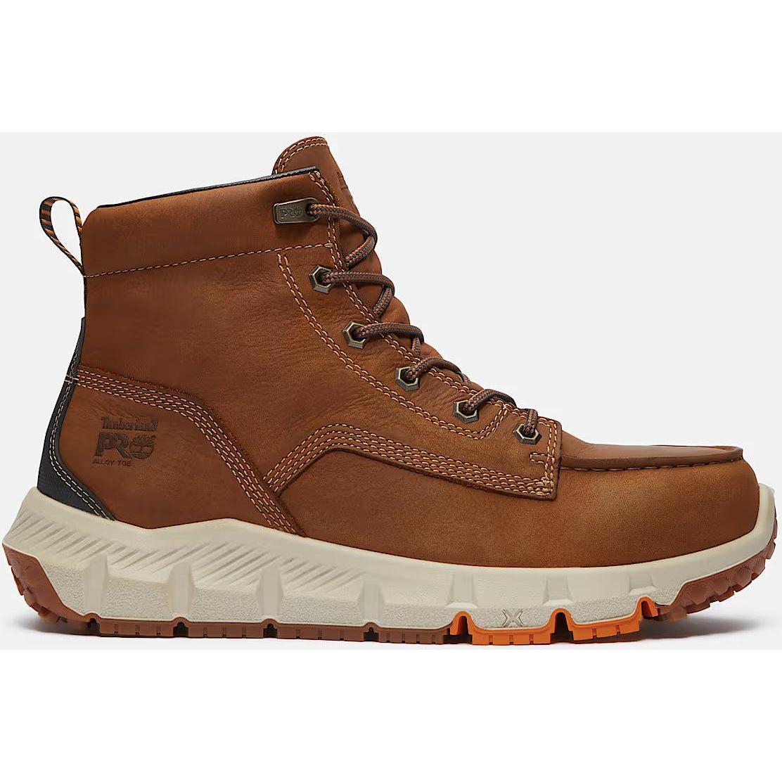 Timberland Pro Men's Tempe 6" Alloy Toe SR Work Boot- Brown- TB0A2QFUEM8 7.0 / Medium / Tan - Overlook Boots