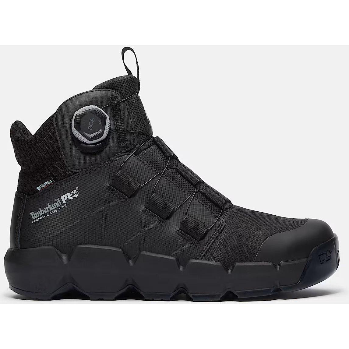 Timberland Pro Men's BOA® Morphix 6" Comp Toe WP Work Boot TB0A438GENR 7.0 / Medium / Black - Overlook Boots